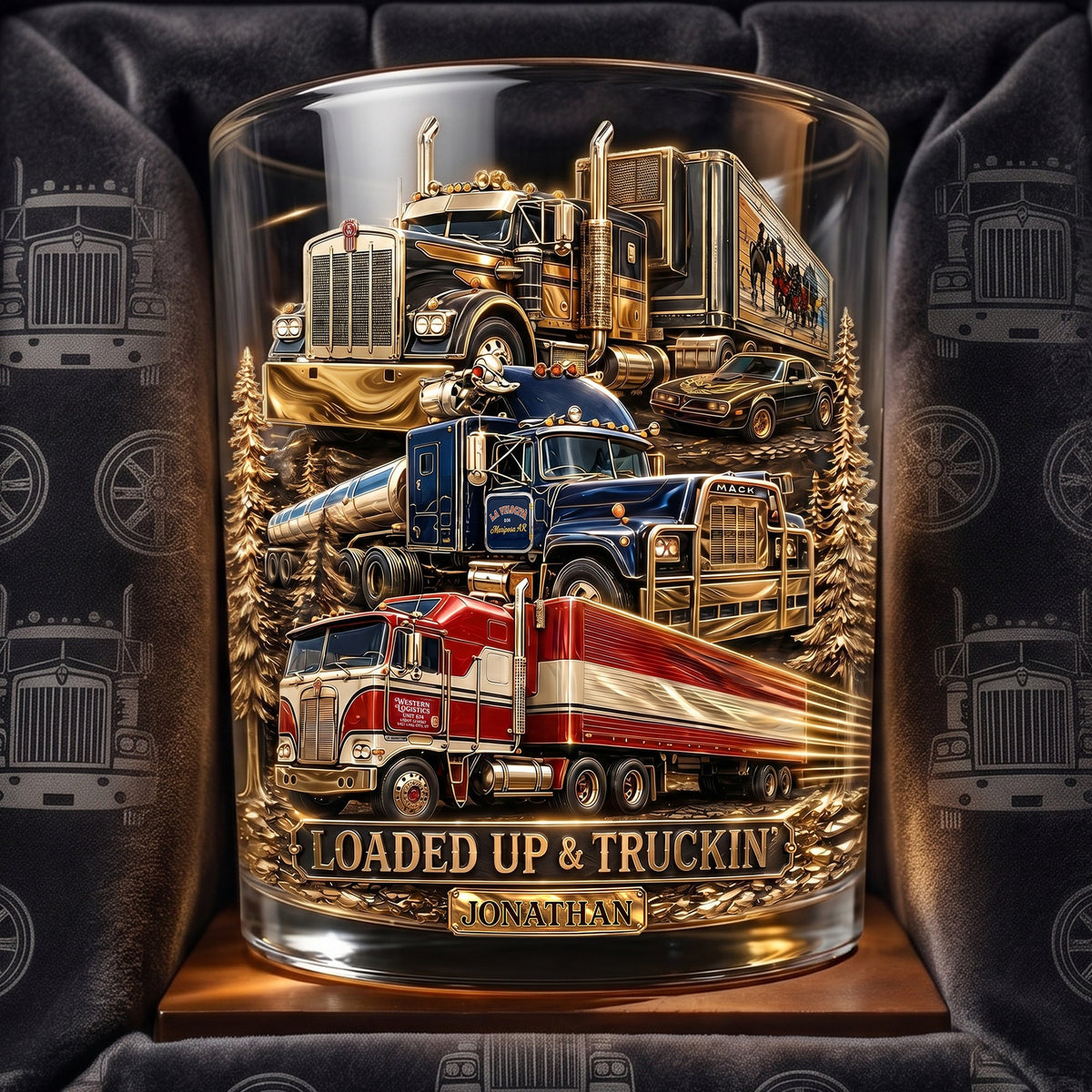 Legendary Truck Drinking Glass - Personalized Gifts For Truckers 03qhlu220626