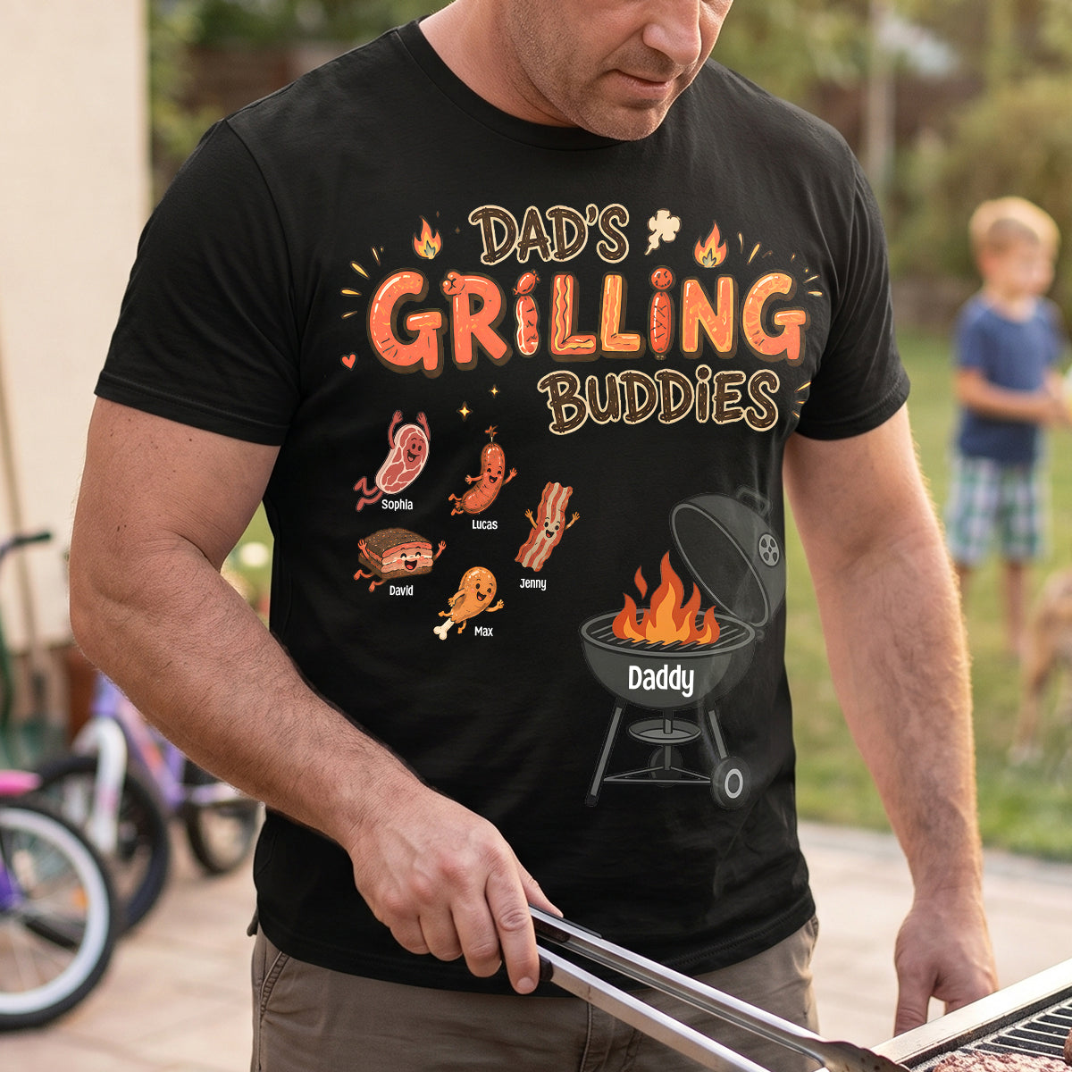 Fun Diving Into Dad Grill Shirt - Personalized Gifts For Grilling Dads 02QHTN270526