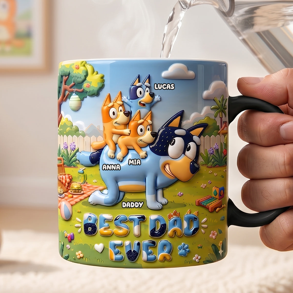 Best Dad Ever Magic Coffee Mug - Personalized Gifts For Dad 05todt200526