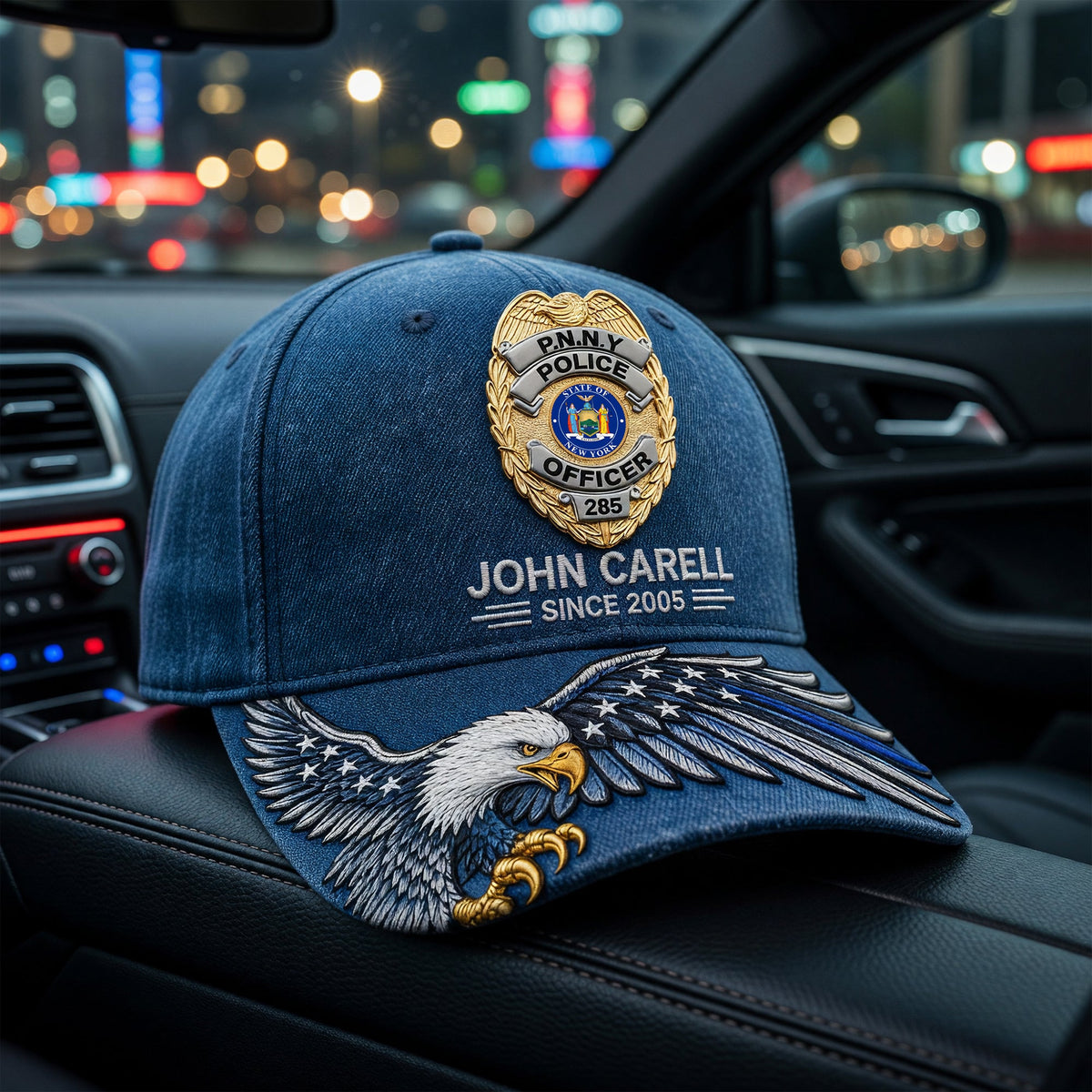 Custom Badge Police Classic Cap, Personalized Gifts For Police Officer 02qhqn270526