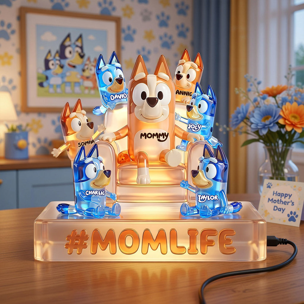 Mom Life Acrylic Light Box - Personalized Gifts For Moms 01ohlu190326