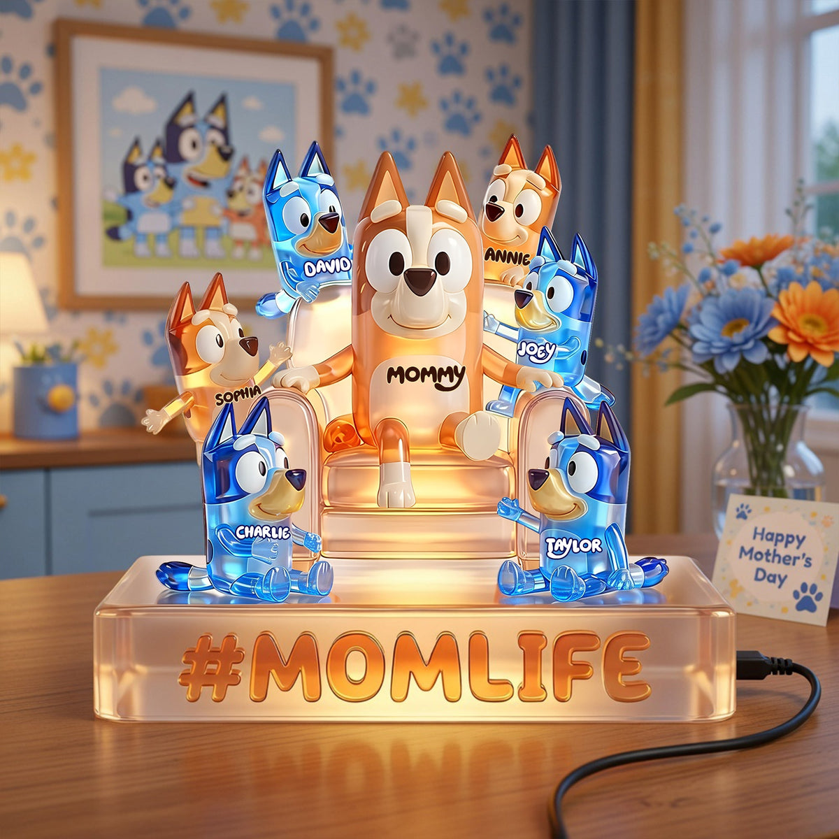 Mom Life Acrylic Light Box - Personalized Gifts For Moms 01ohlu190326