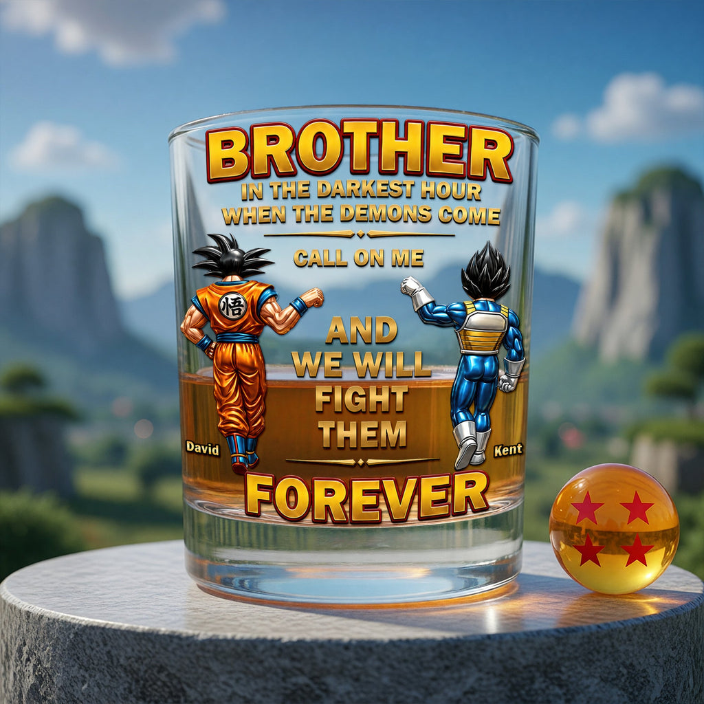 Unique Round Glass - Personalized Brotherhood Keepsake Gifts 05OHQN050626