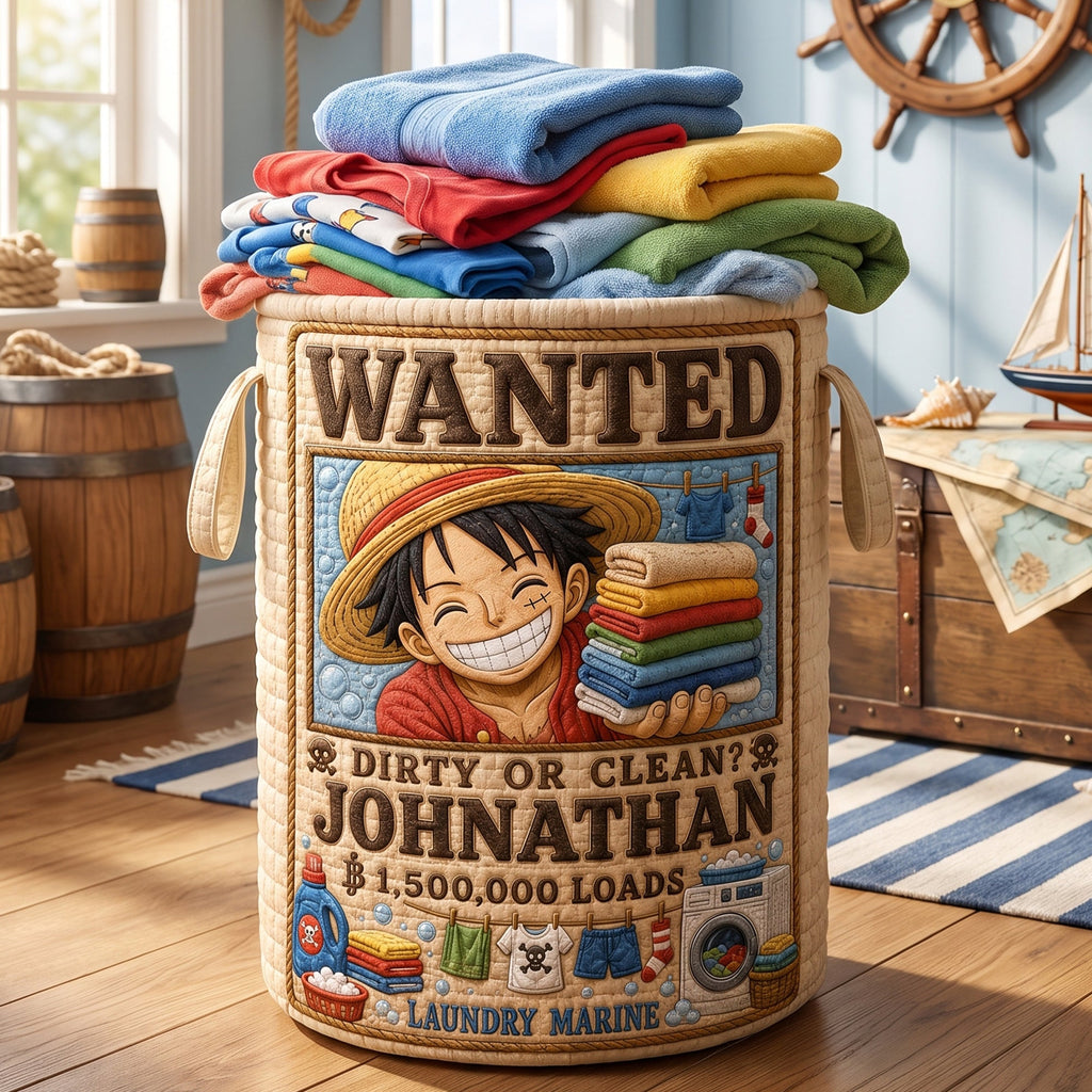 Wanted Adventure Laundry Basket - Personalized Gifts 03paqn110726