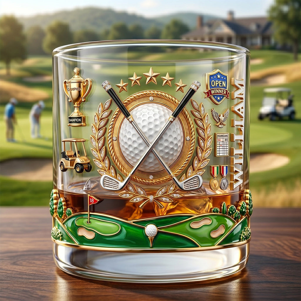 Golf Champion Drinking Glass - Personalized Gifts For Golfers 05patn240626