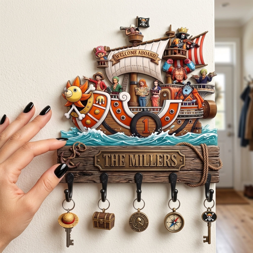 Sea Adventure Acrylic Key Hanger - Personalized Gifts For Family 03HATA160726