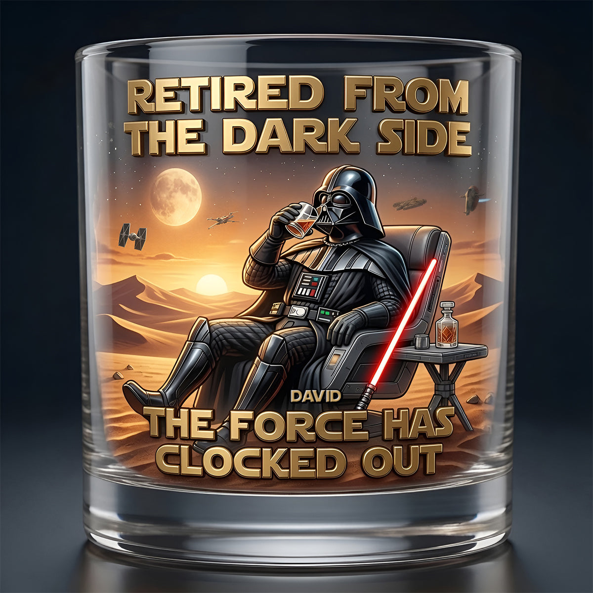 Retirement Round Glass - Personalized Retirement Gifts 03tydt110626