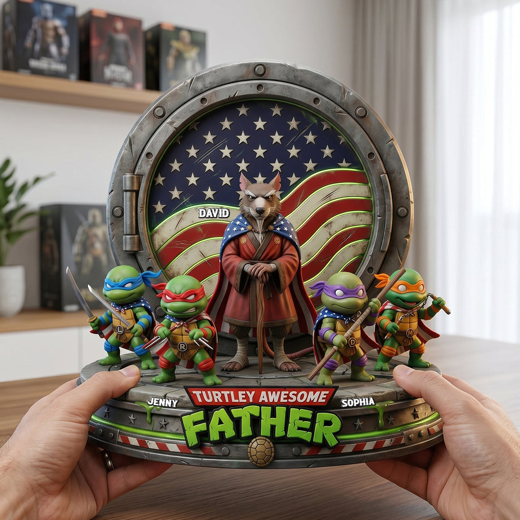 Awesome Father Acrylic Plaque - Personalized Gifts For Dads 05natn250426