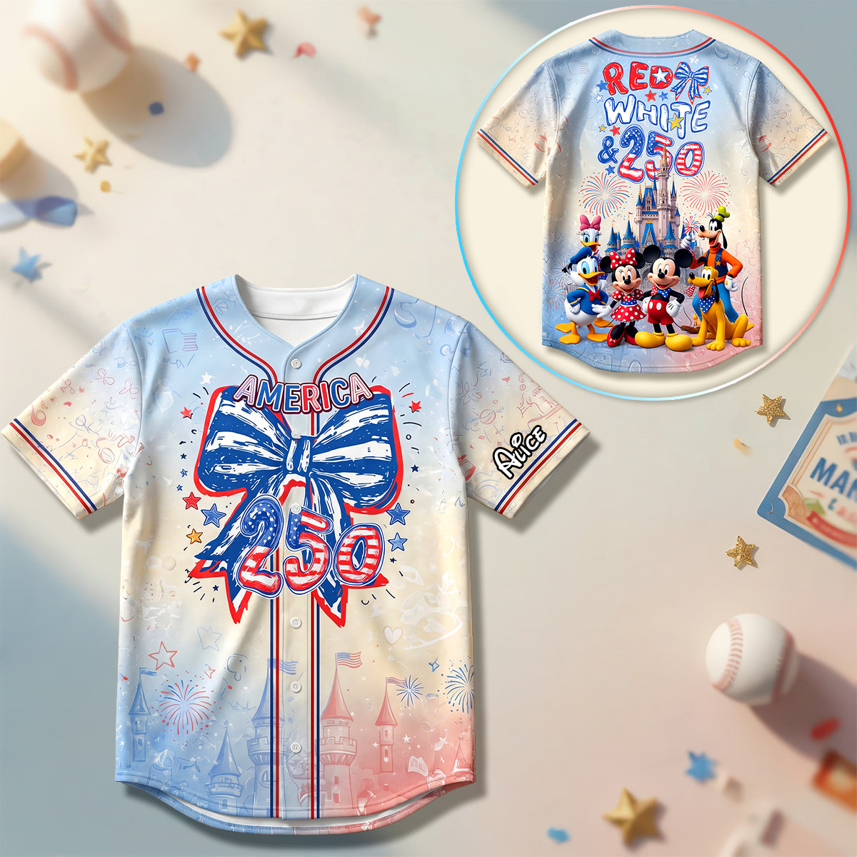 Family Independence Day Baseball Jersey - Personalized Gifts For Patriots 01NADH120626