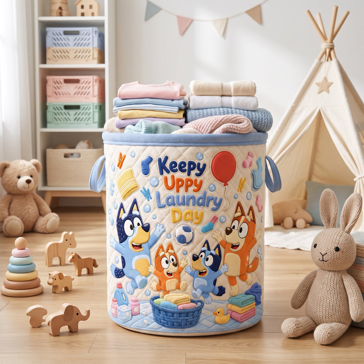 Happy Family Laundry Basket - Personalized Gift For Family 01NAQN140726