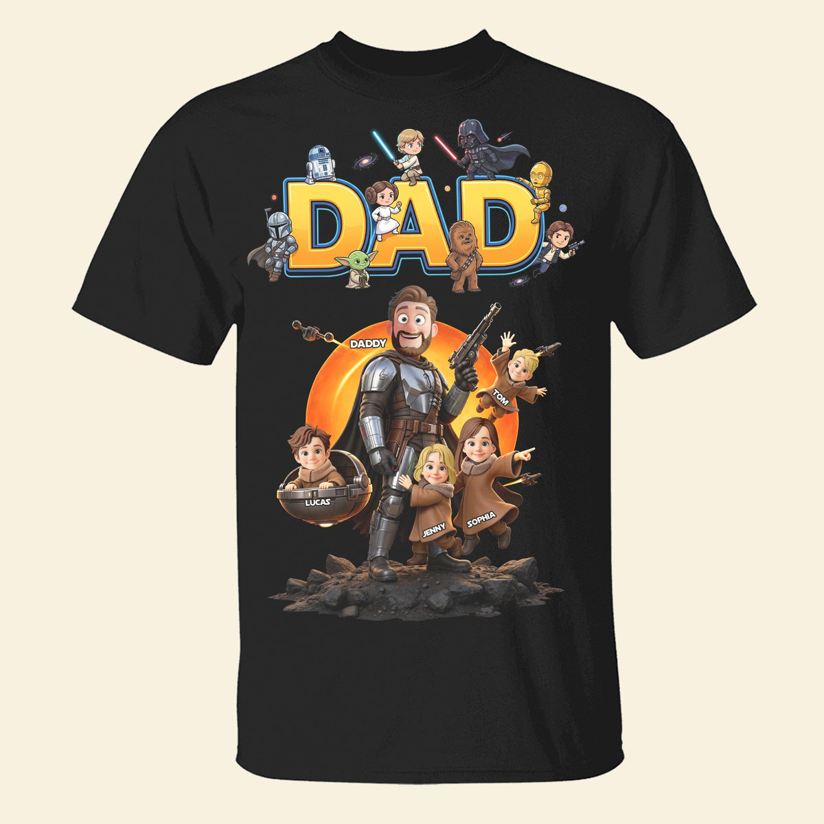 The Greatest Warrior Dad Shirt - Personalized Gifts For Dads 01hutn050626