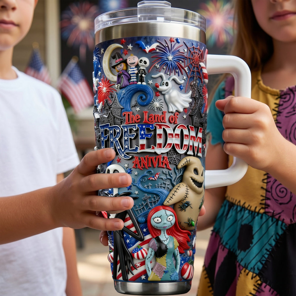 The Land Of Freedom Tumbler - Personalized Gifts For Patriots 01palu060626