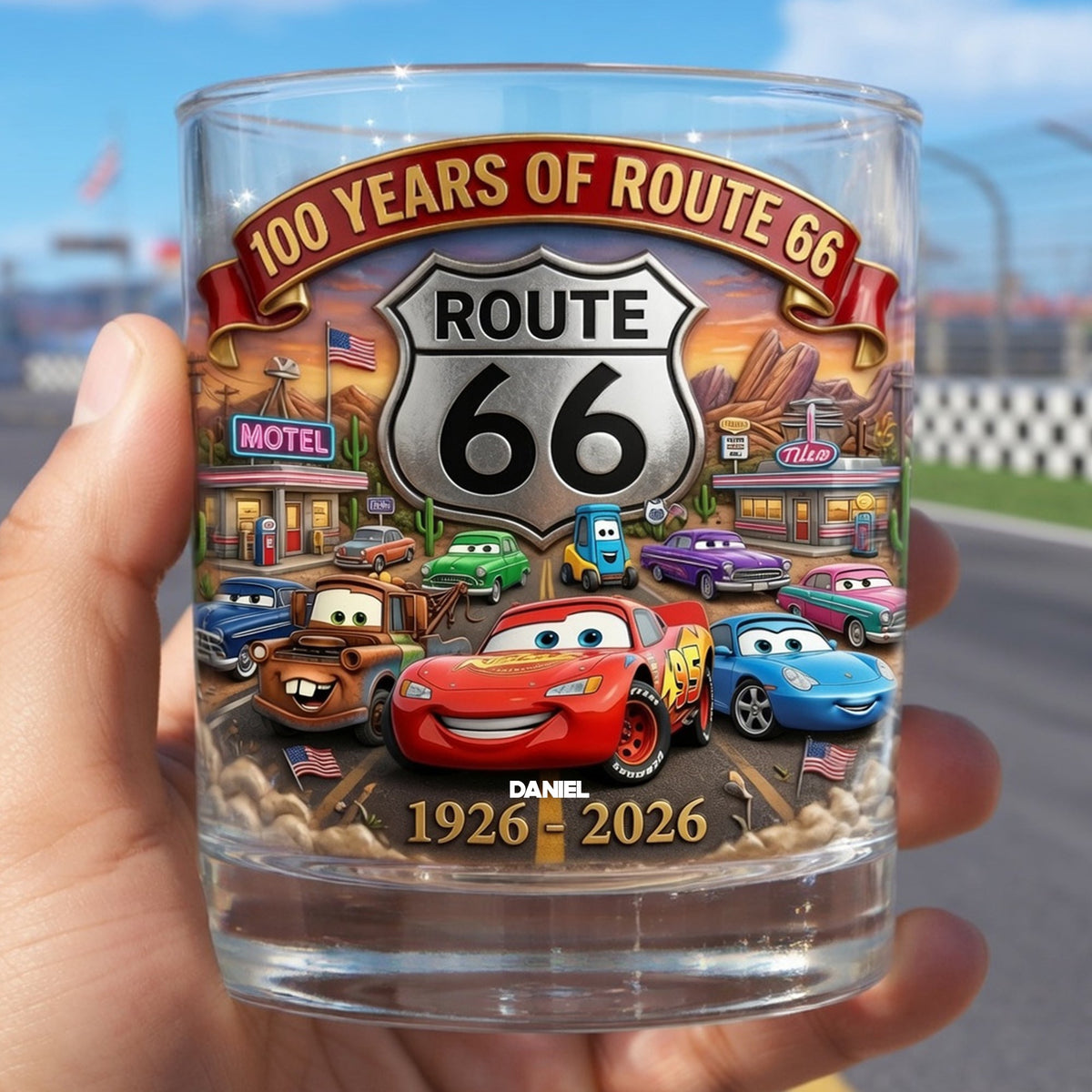 100th Anniversary Round Glass - Personalized Gifts For Racing Lovers 02tylu080626