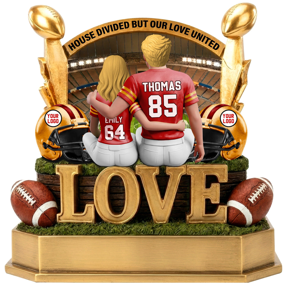 Eternal Affection Acrylic Plaque - Personalized Gifts For Sporty Couples 05ohqn200626