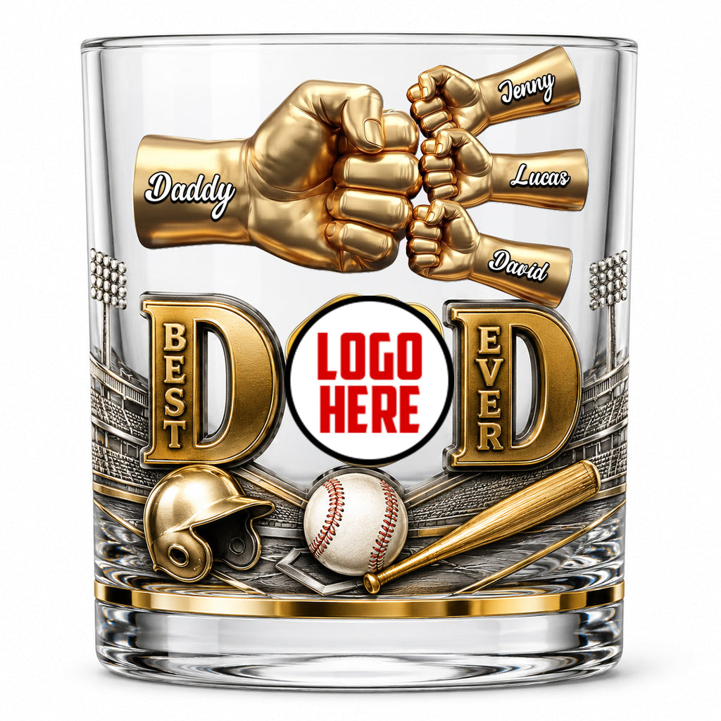 Legendary Baseball Dad Whiskey Glass - Personalized Gifts For Dad 02NATN220526
