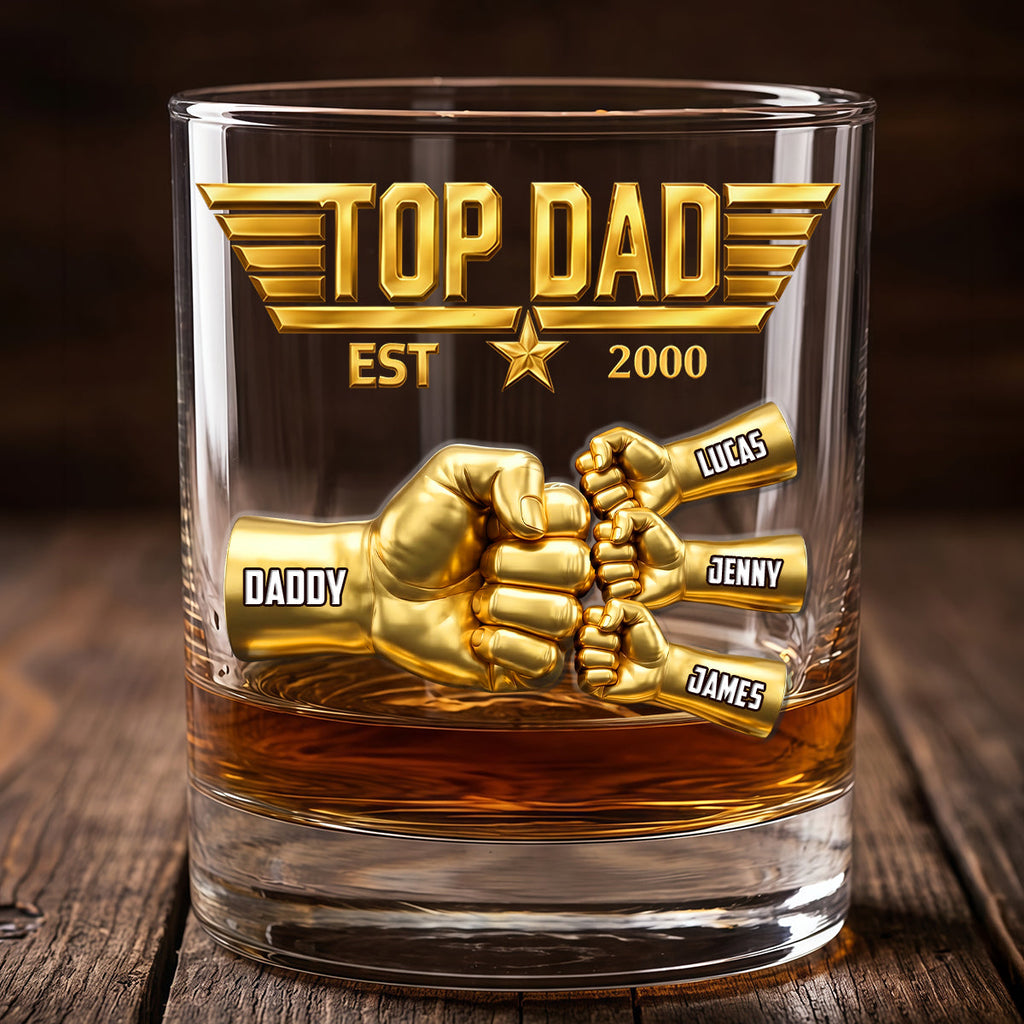 Fist Bump Pilot Glass Mug - Personalized Gifts For Dad 04OHTN210526