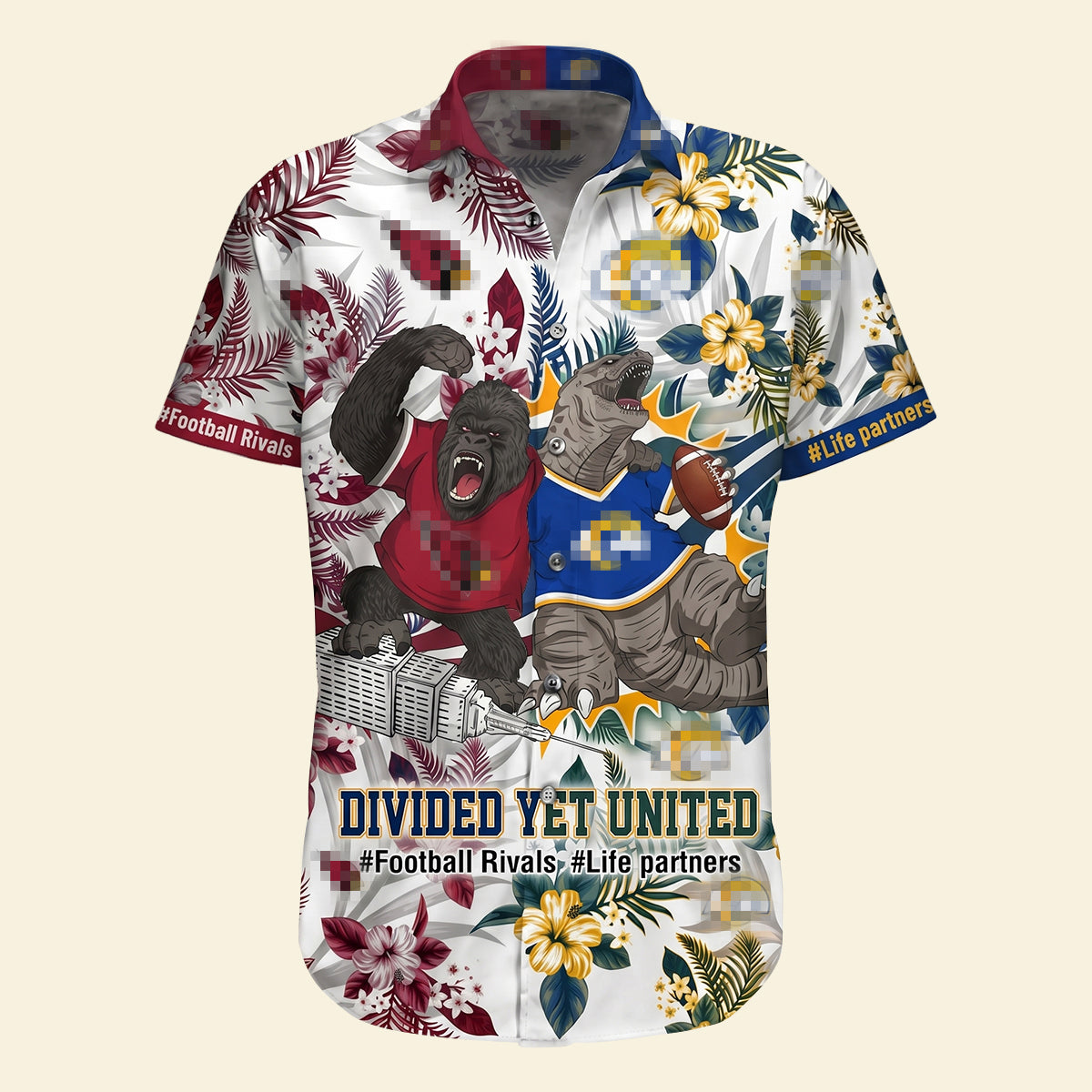 Sport Fight Pals Hawaiian Shirt, Personalized Gifts For Couple & Friends 02qhdt180626