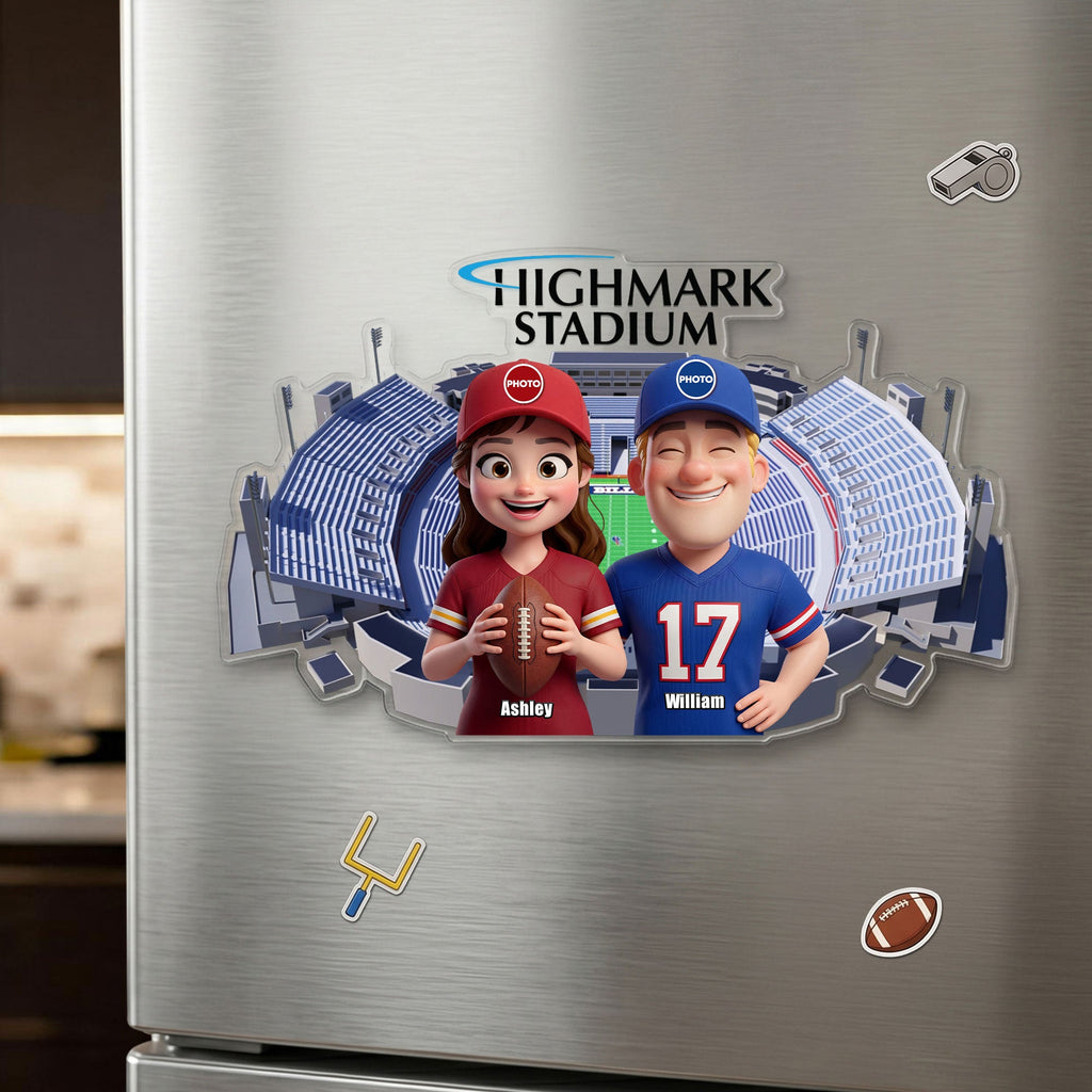 Couple Stadium Souvenir Acrylic Fridge Magnet Personalized Gifts For Couple 02HUTI200626