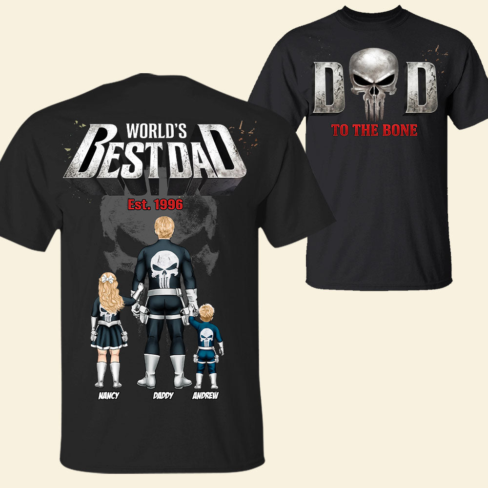 Dad And Kids Warrior Shirt Personalized Father's Day Gifts 02HUTI260526
