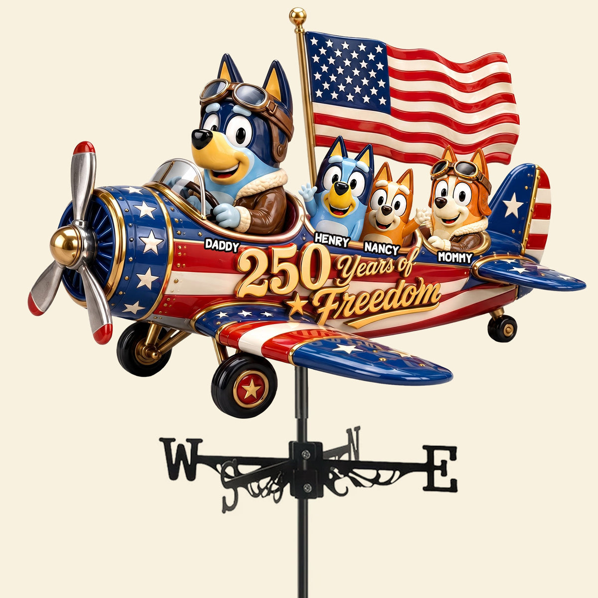 Family Pride Anniversary Weather Vane - Personalized Gift For Family 04PATI140526