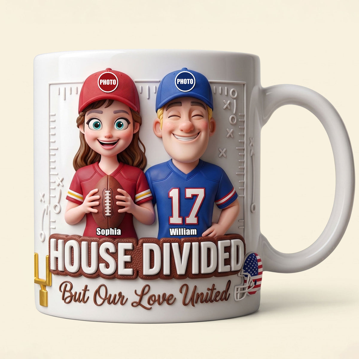 Funny Sports Couple Mug - Personalized Gifts For Couple 05HUTI180626