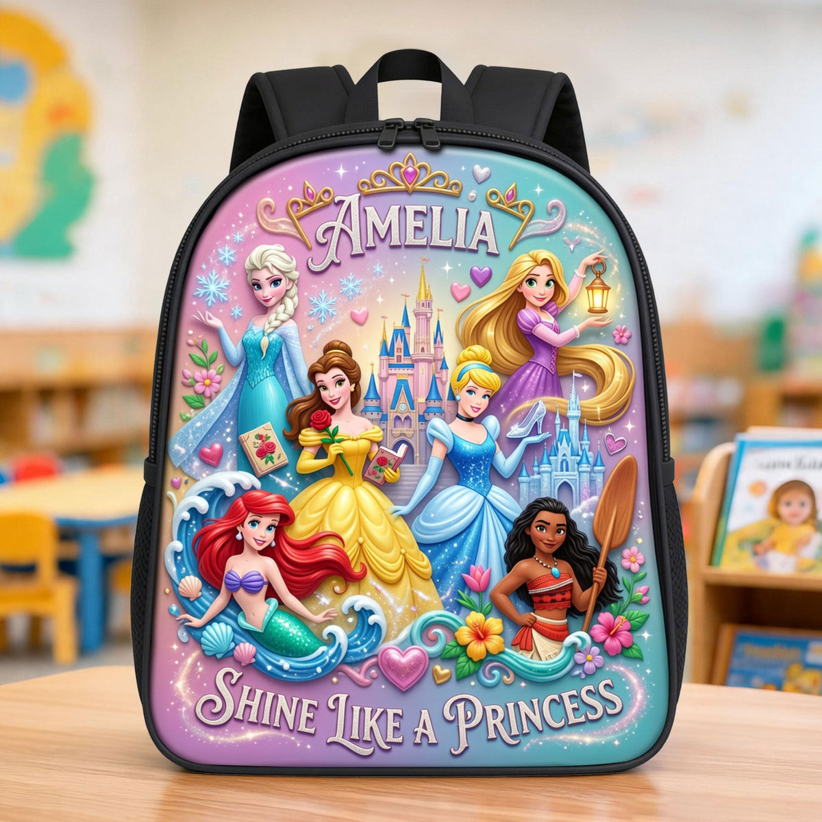 Lovely Fantastical Princess Shool Bag - Personalized Gifts For Kids 04tyti130726