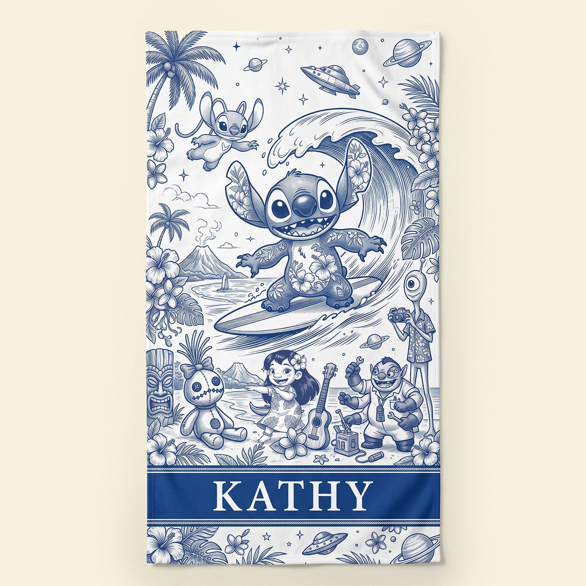 Island Mischief Beach Towel - Personalized Gifts 01qhti180726