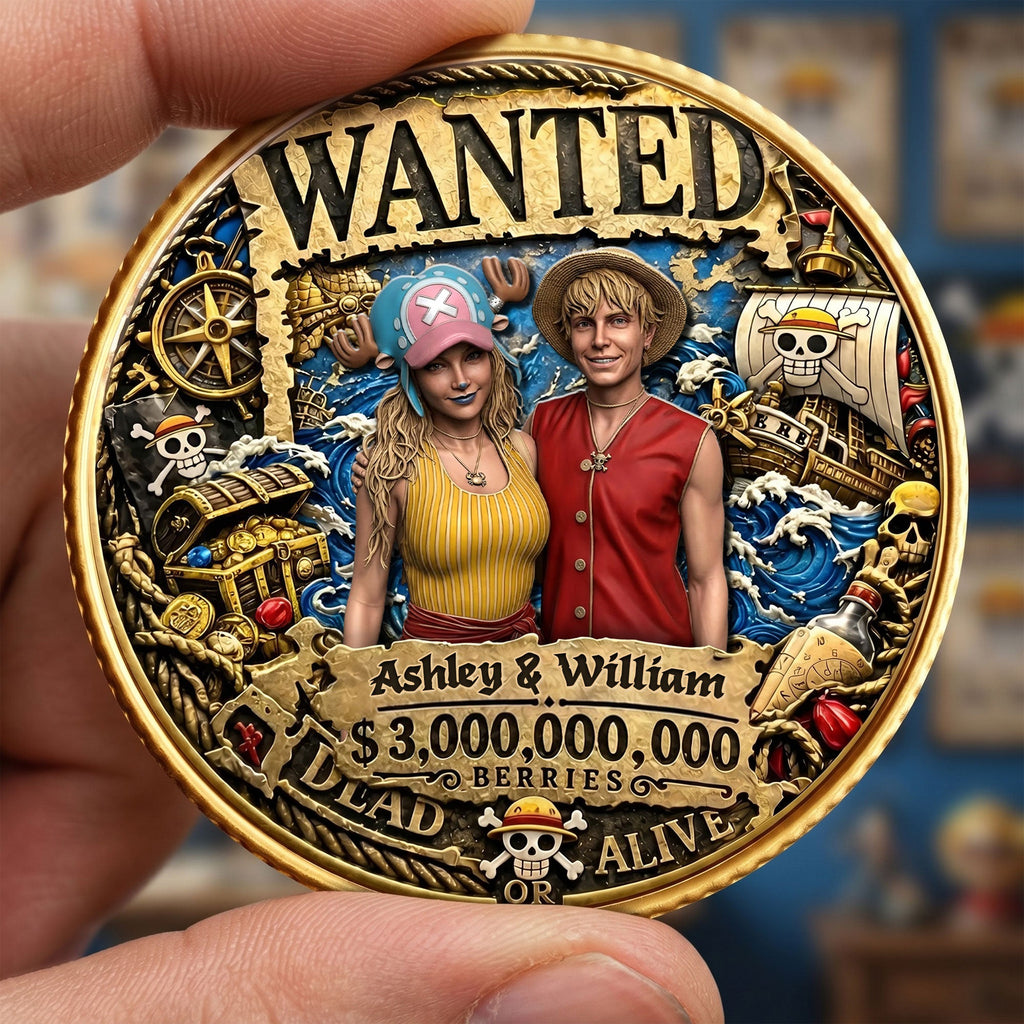 Adventure Legend Metal Coin – Custom Photo For Couple 03toti120626