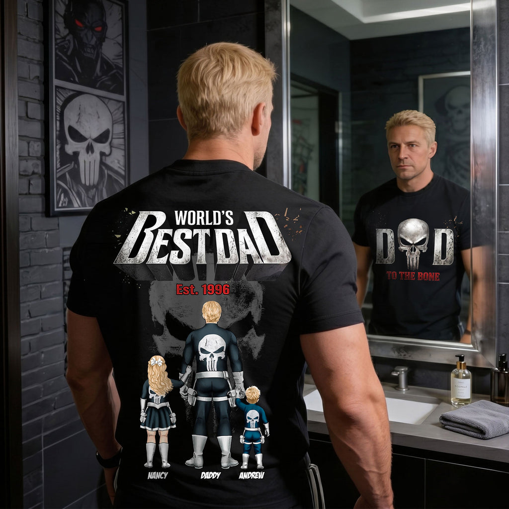 Dad And Kids Warrior Shirt Personalized Father's Day Gifts 02HUTI260526