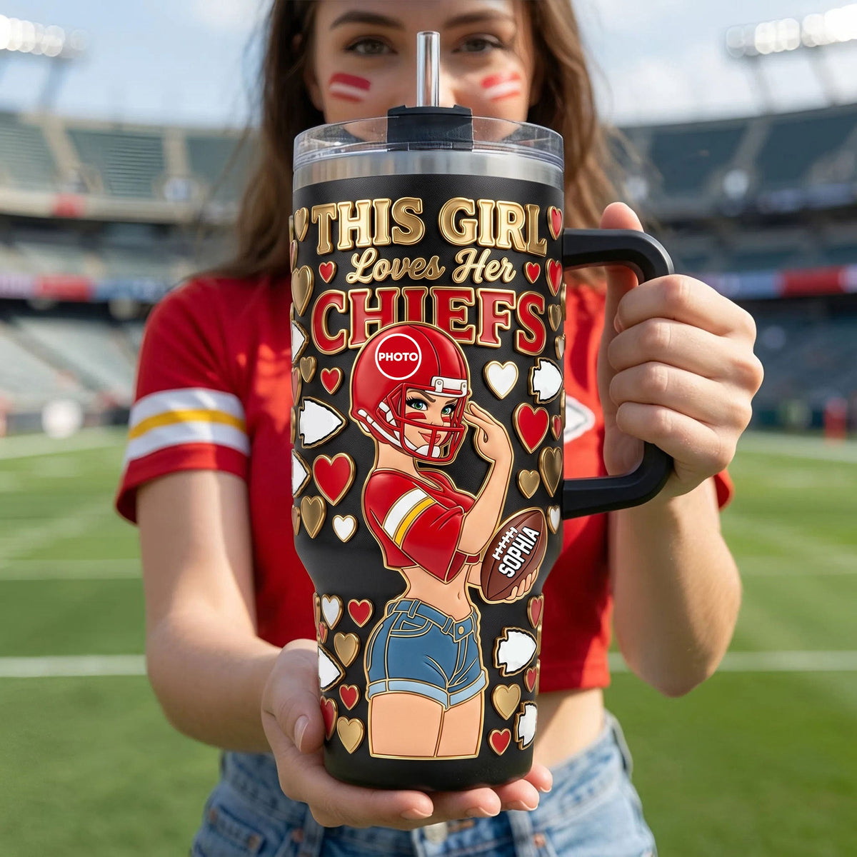 All-Star Girl Colorful 40oz Tumbler With Handle - Personalized Gifts For Sport Lovers 01HUTI010726