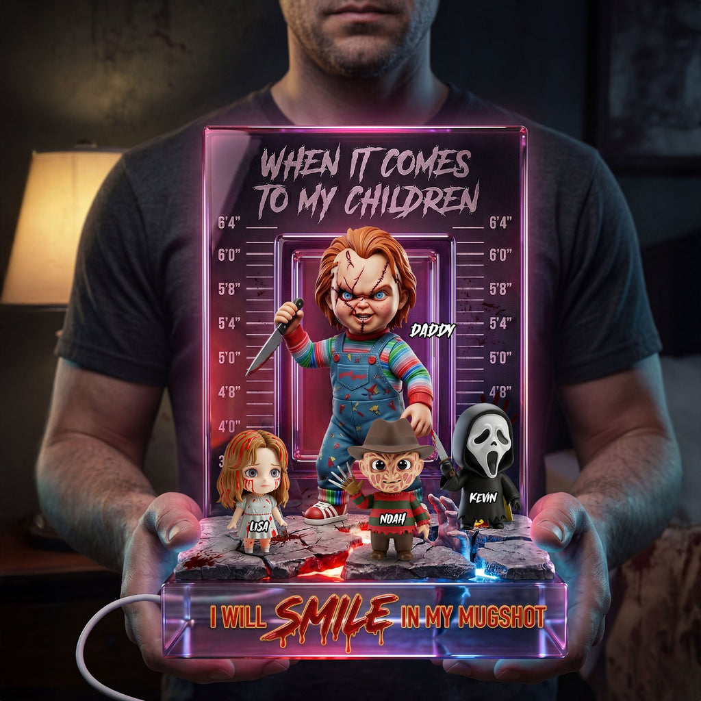 Horror Dad Mugshot Light Box, Personalized Gifts For Dads 01qhti130526