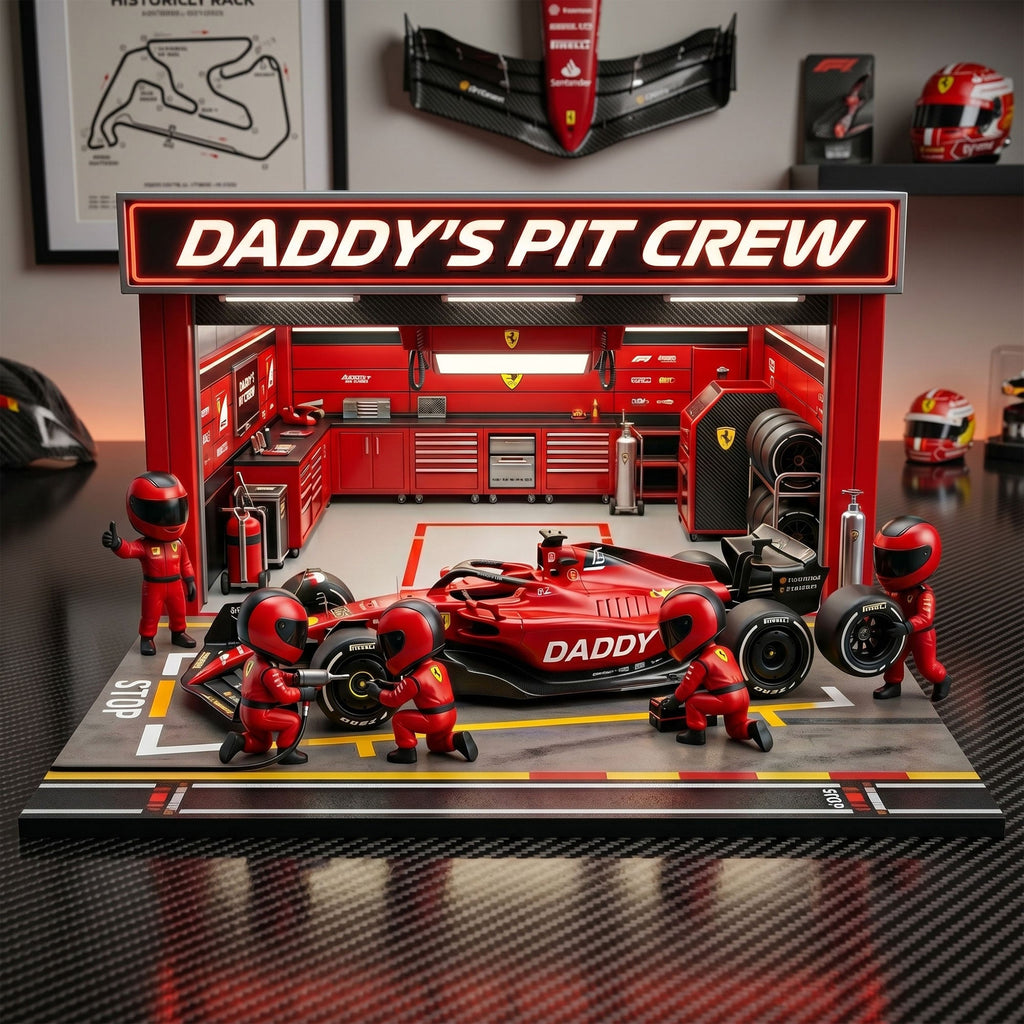 Racing Crew Dad Acrylic Plaque - Personalized Gift For Dads 01NATI190526