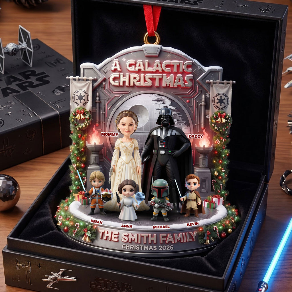 Space Adventure Crew Acrylic Ornament - Personalized Gifts for Family 02tyti070926