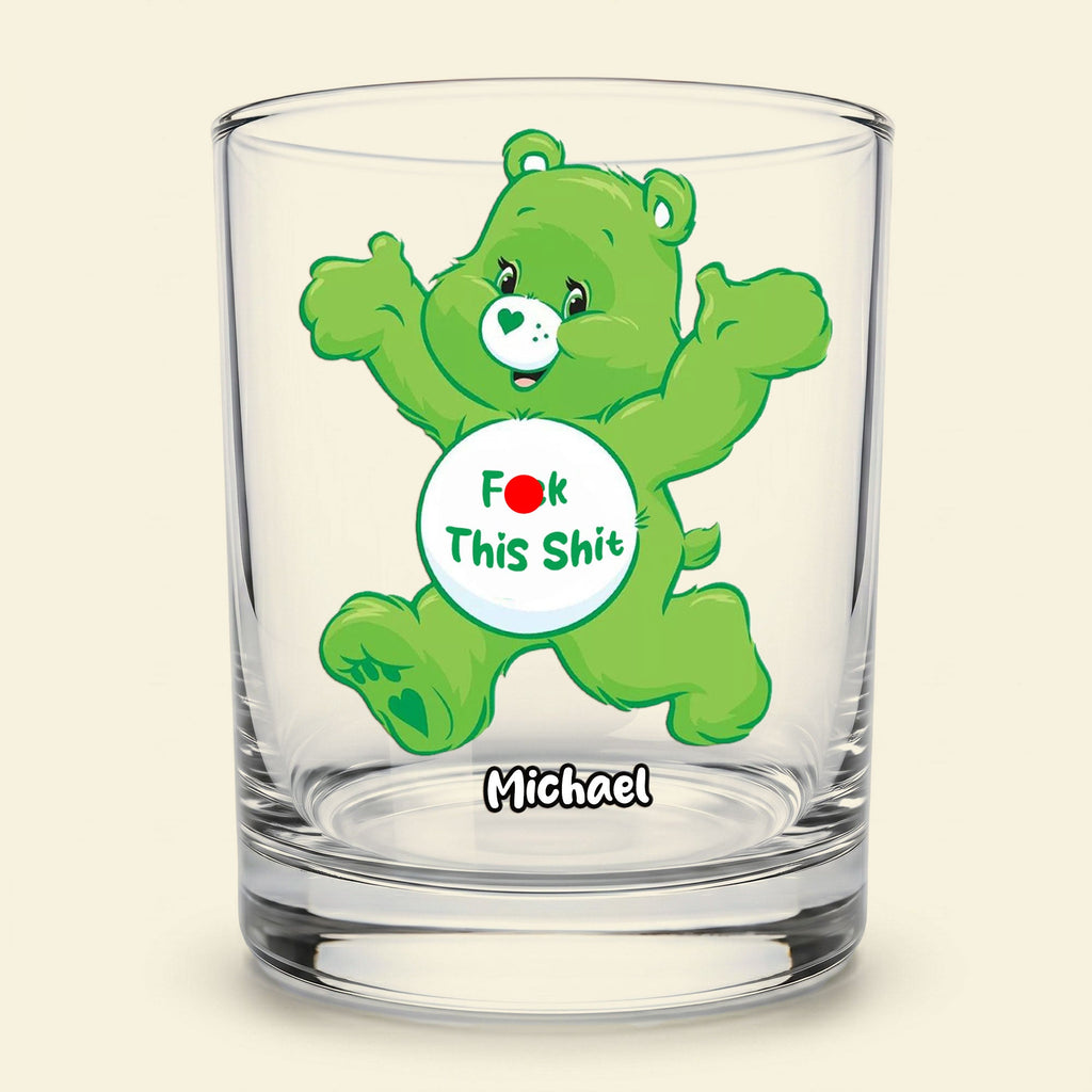Funny Attitude Round Glass - Personalized Gifts For Drinking Lovers 01HUTI290526