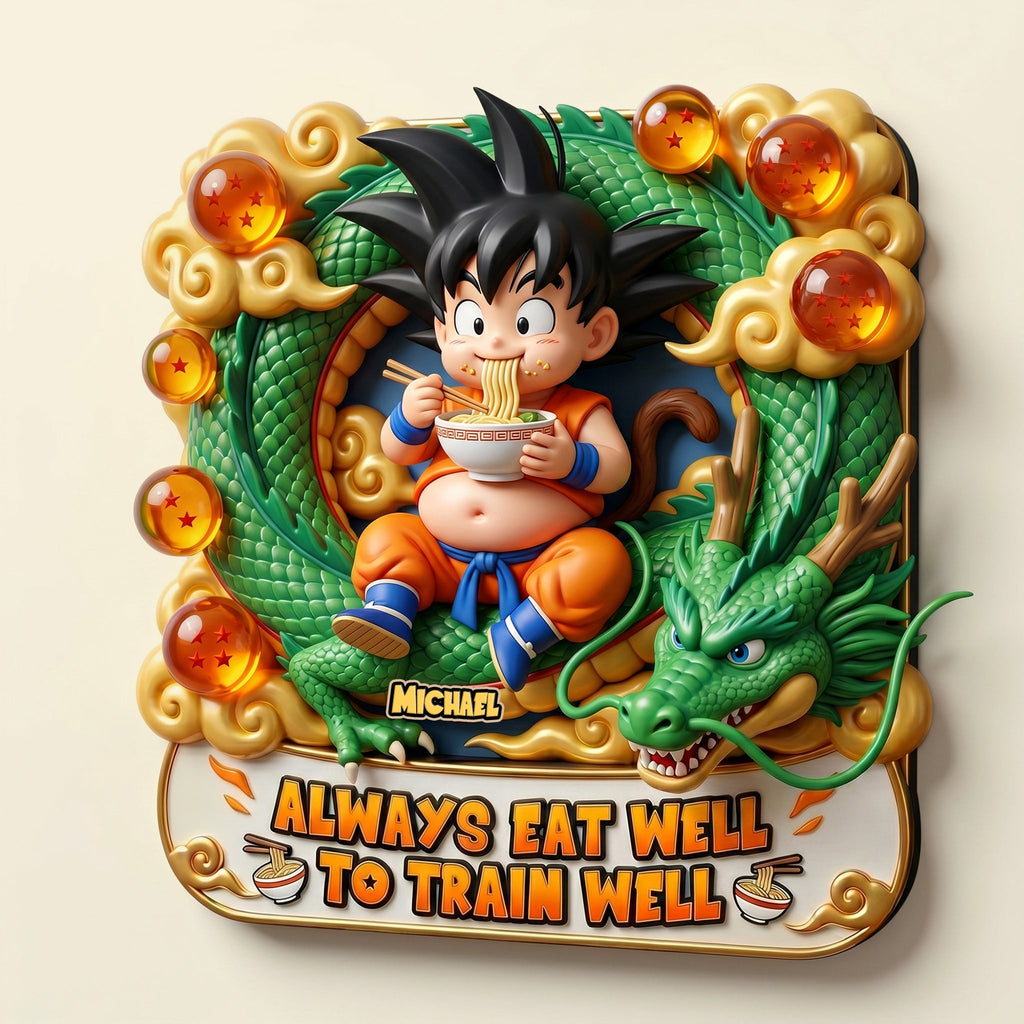 Always Eat Well Anti-collision Acrylic Fridge Magnet - Personalized Gifts 05PATI120626