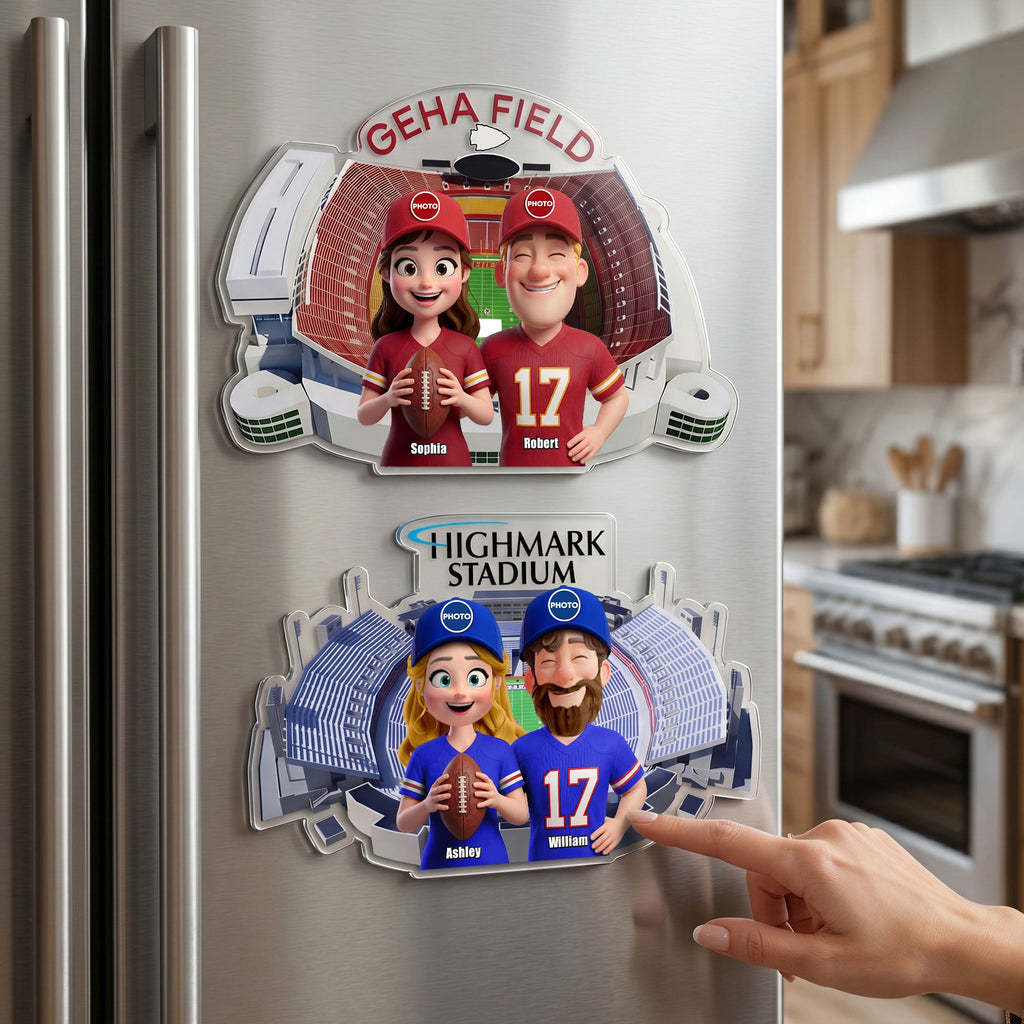 Couple Stadium Souvenir Acrylic Fridge Magnet Personalized Gifts For Couple 02HUTI200626