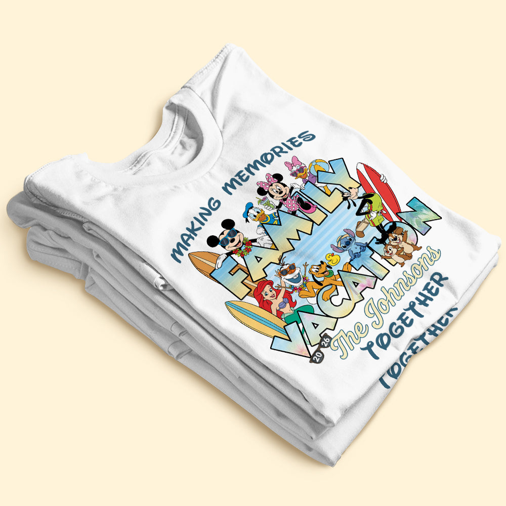 Whimsical Family Vacation Matching Shirt, Personalized Gifts For Families 02QHTI190626