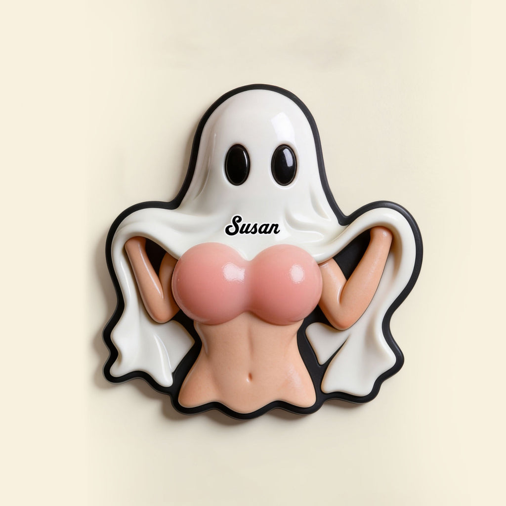Naughty Ghost Anti-collision Acrylic Fridge Magnet Personalized Gifts For Couple 01HUTI220626