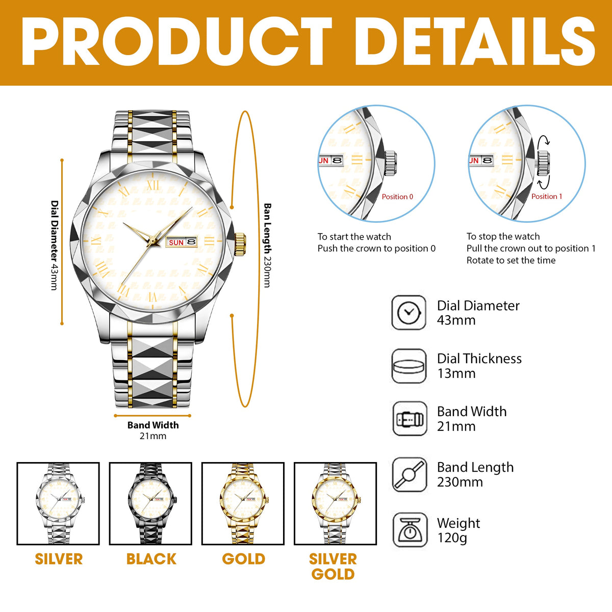 Speed Monster Stainless Steel Men's Watch - Personalized Gifts For Hot Rod Lover 03tgti080426