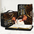 She Who Kneels Before God Can Stand Before Anyone - Personalized Bible Cover