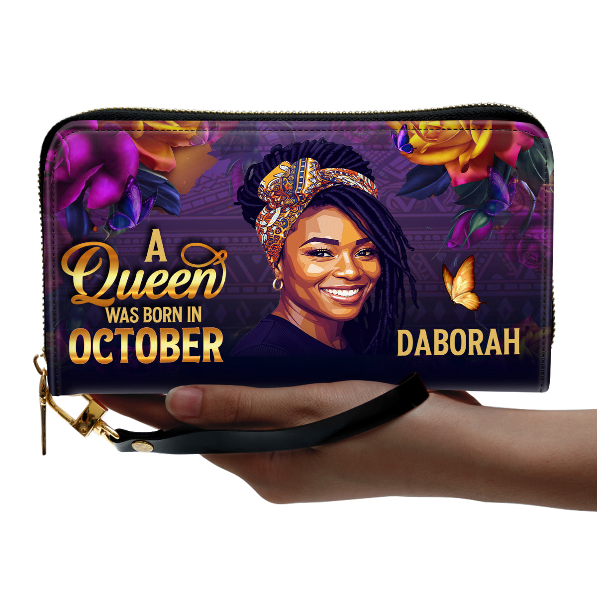 A Beautiful Queen - Personalized Clutch Purse
