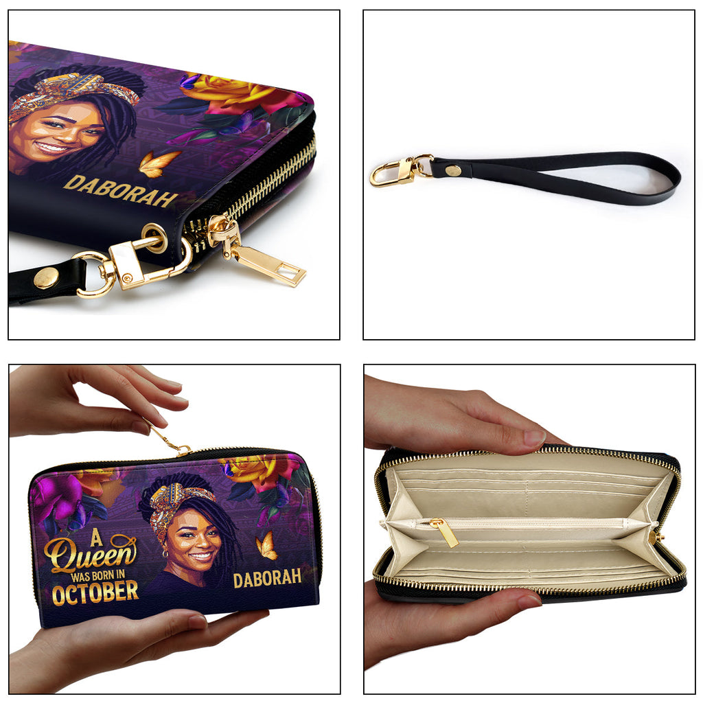 A Beautiful Queen - Personalized Clutch Purse