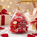 The Only Thing Better Than Being Your Mom - Personalized Angel Dome With Preserved Flowers