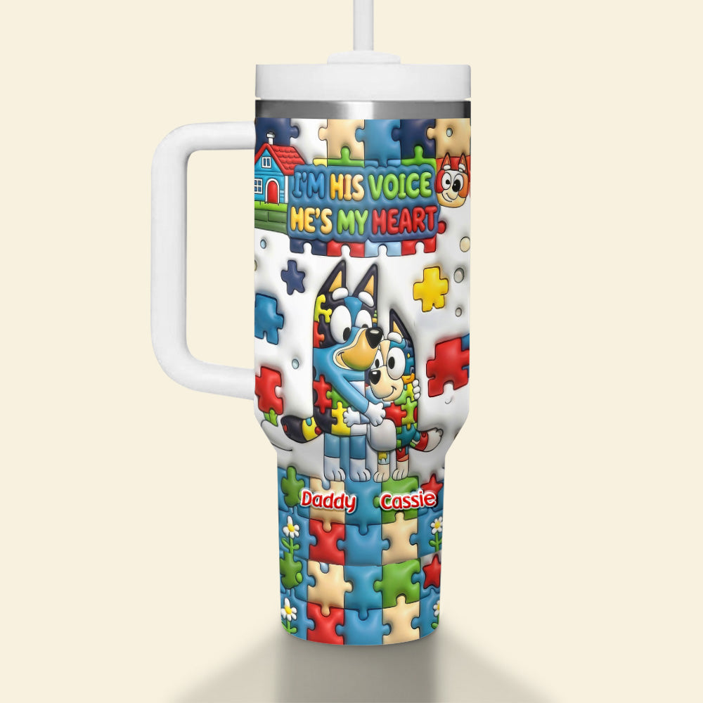 Hug Of Love Tumbler - Personalized Gifts For Autism Awareness 02TGMG120326