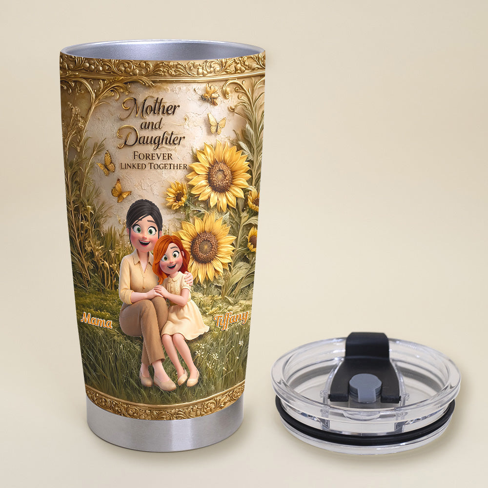 Forever Linked Mom & Daughter Tumbler - Personalized Gift For Mom 01TOMG060326