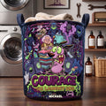 Funny Furbaby Doing Laundry Quilted Laundry Basket - Personalized Gifts 05pati130726