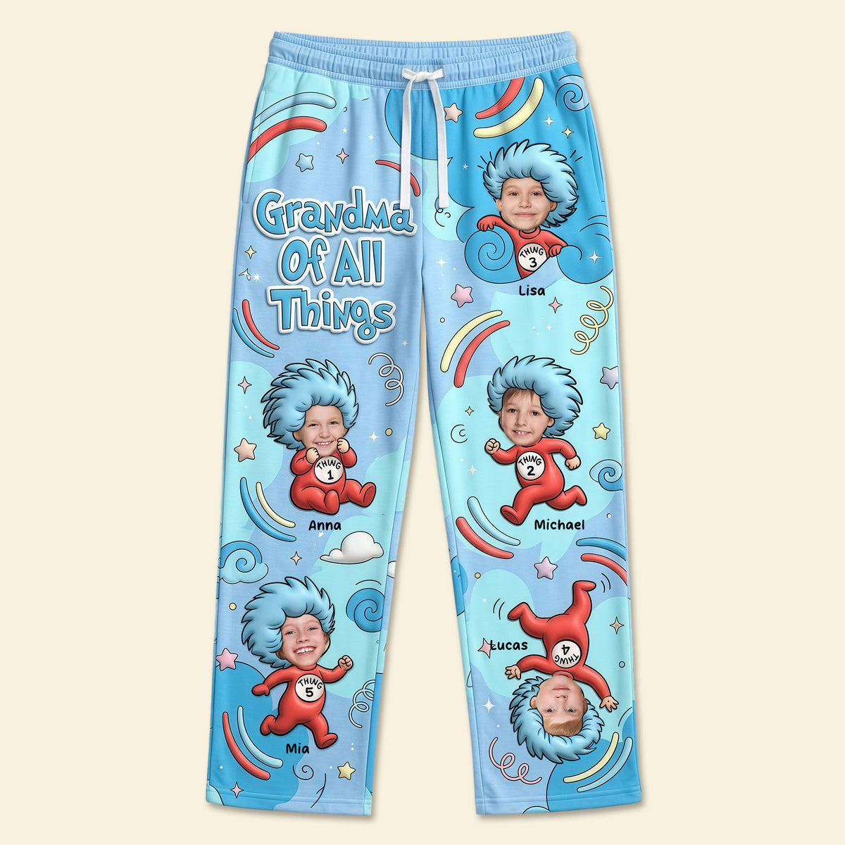 Love For Grandma Pajama Pants - Custom Photo Gifts For Grandmas 02nati130326