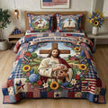 Jesus Our Shepherd Quilt Bedding Set - Personalized Gifts For Christians 01TYTI260326