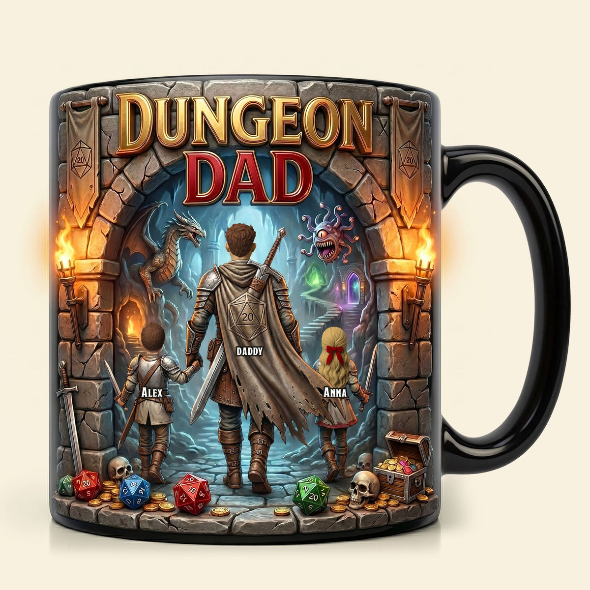 Adventure Underground Dad Magic Coffee Mug - Personalized Gifts For Father's Day Magic Mug 02NATI290426