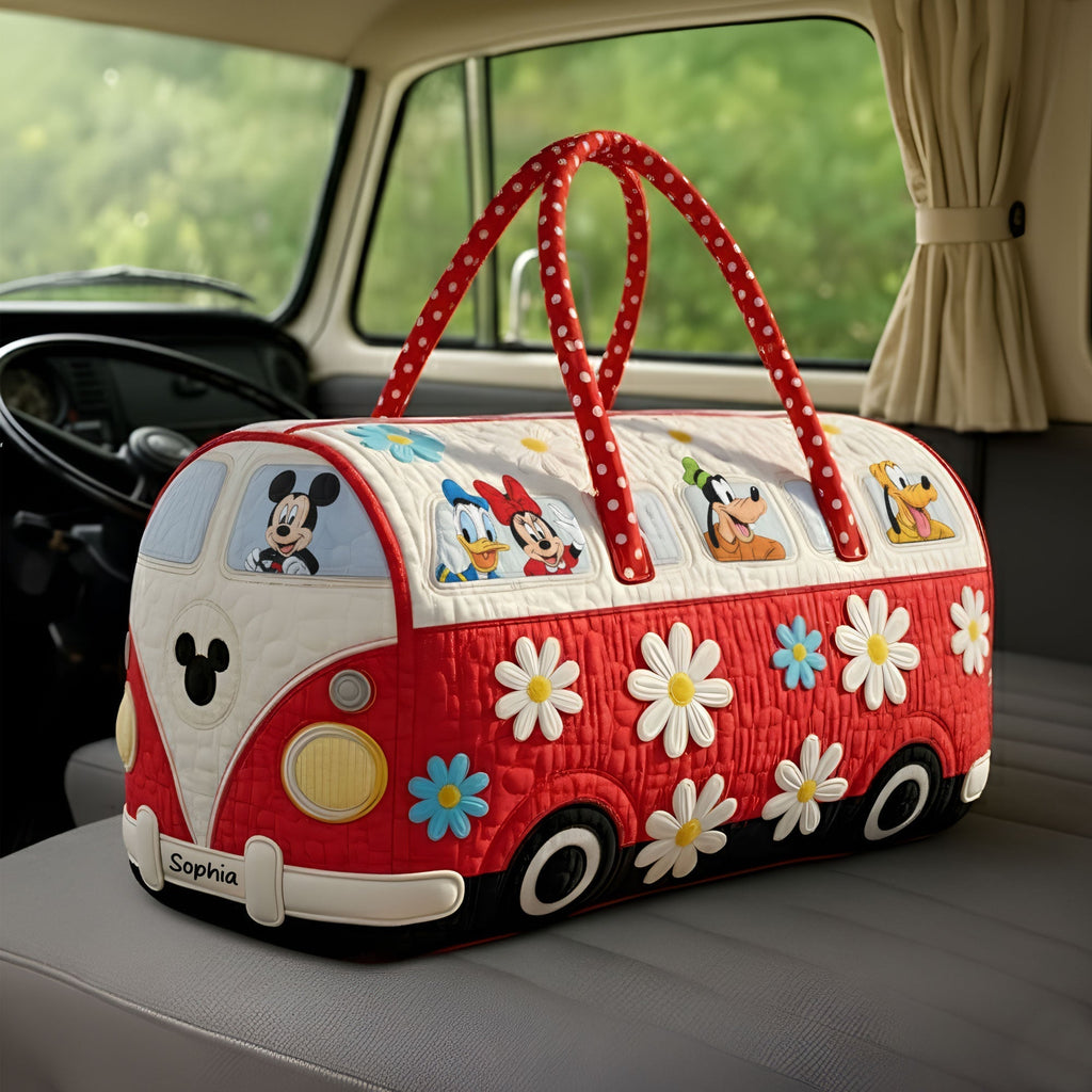 Cute Characters Quilted Duffle Bag - Personalized Gifts 071hyti191225